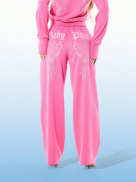 Straight Leg Glitter Angel Sweatpant