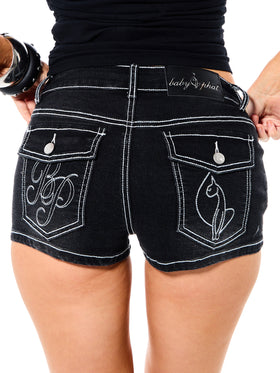 Denim Shorts with Contrast Stitching