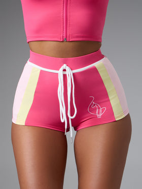 Sporty Contrast Stripe Micro Short