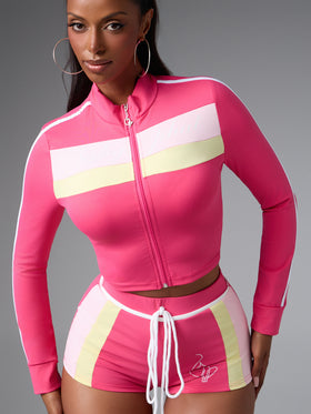 Sporty Contrast Stripe Micro Short