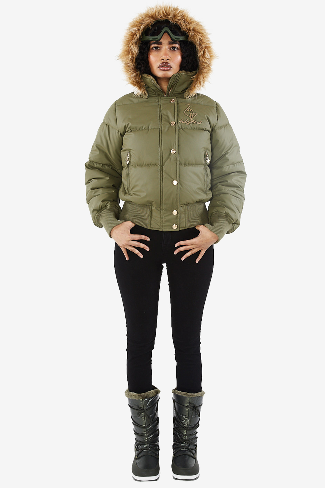 OLIVE PUFFER Baby Phat