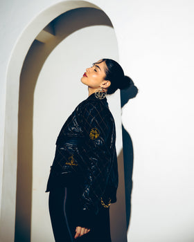 Anniversary Quilted Bomber Jacket