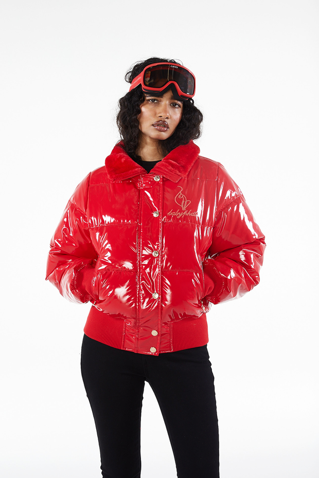 GLOSS RED PUFFER