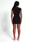 Cap Sleeve Rib Mini Dress