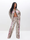 Baggy Jeans in Animal Print