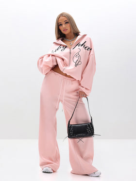 Oversized High Neck Zip Up Sweatshirt
