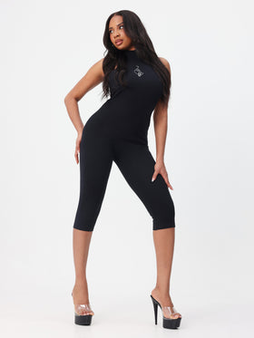 Halter Jumpsuit With Open Back