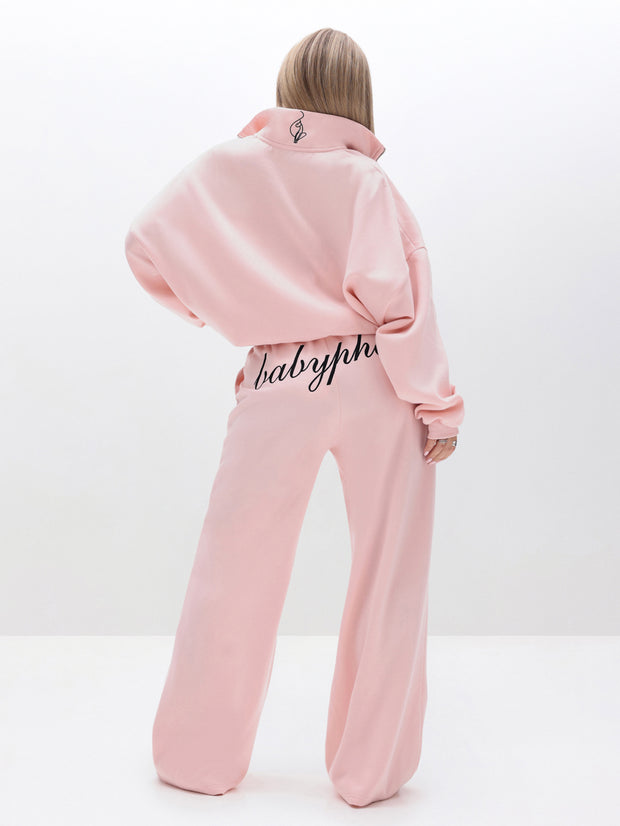 Oversized High Neck Zip Up Sweatshirt