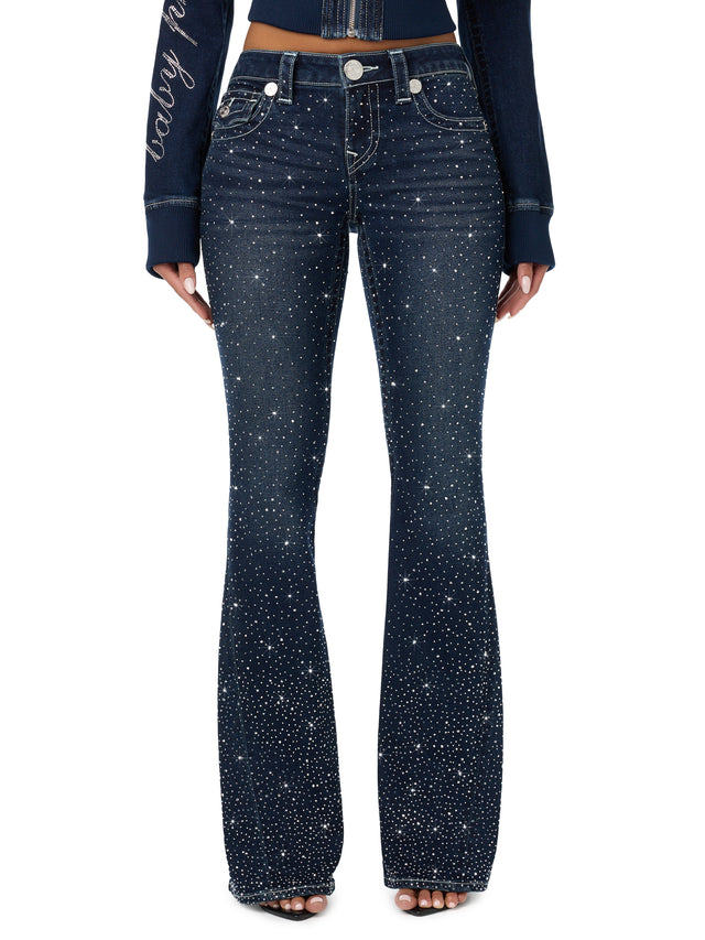 Baby Phat X True Religion Joey Ultra Low Rise Flare Jean