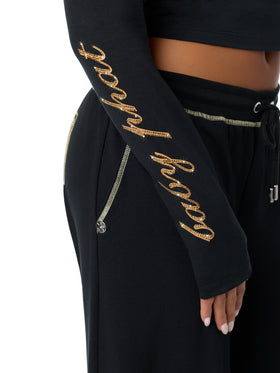 Baby Phat X True Religion Crystal Long Sleeve Baby Tee