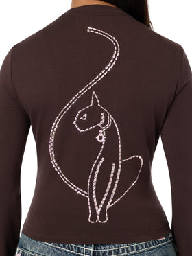 Baby Phat X True Religion Crystal Long Sleeve Baby Tee