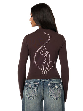Baby Phat X True Religion Crystal Long Sleeve Baby Tee