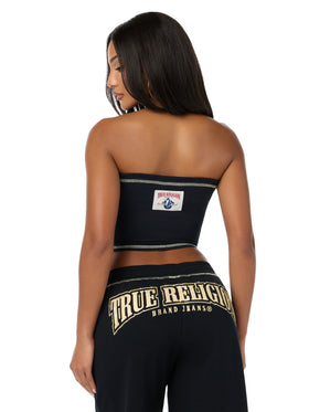 Baby Phat X True Religion Crystal Cat Tube Top