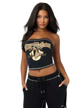 Baby Phat X True Religion Crystal Cat Tube Top
