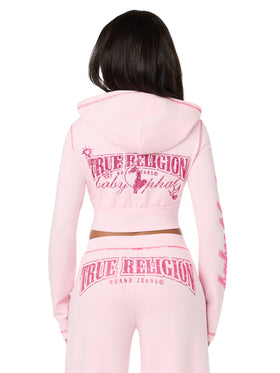 Baby Phat X True Religion Crystal Zip Hoodie