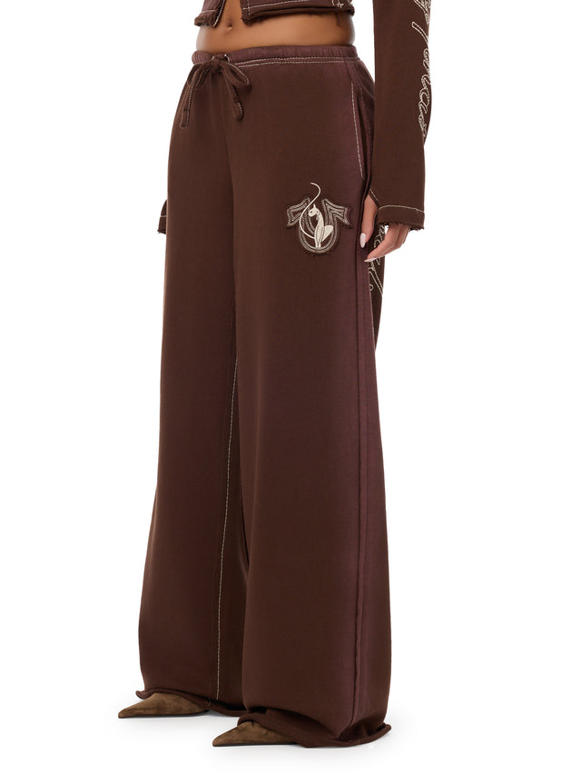 Baby Phat X True Religion Crystal Low Rise Sweatpant