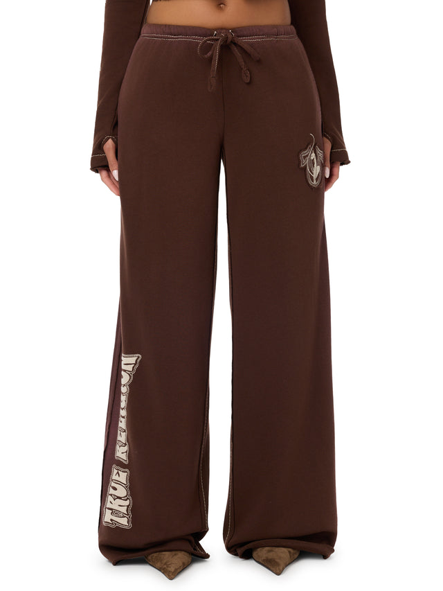 Baby Phat X True Religion Crystal Low Rise Sweatpant