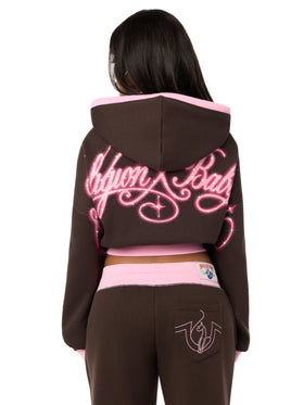 Baby Phat X True Religion Crystal Girlfriend Zip Hoodie
