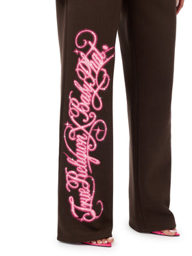 Baby Phat X True Religion Crystal Low Rise Sweatpant