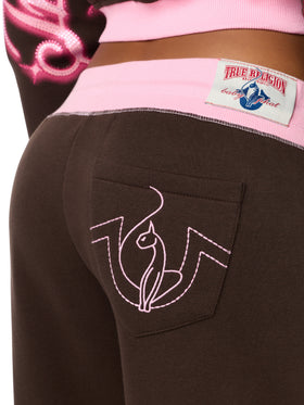Baby Phat X True Religion Crystal Low Rise Sweatpant