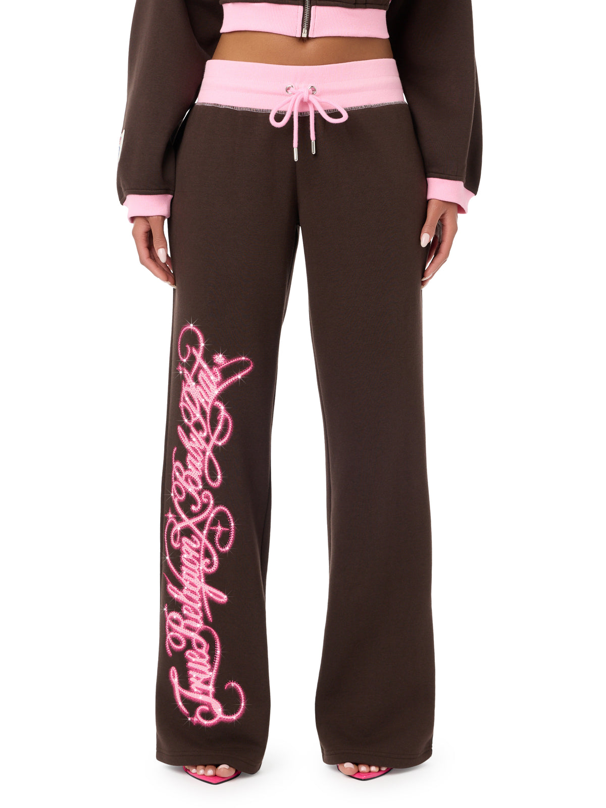 Baby Phat X True Religion Crystal Low Rise Sweatpant