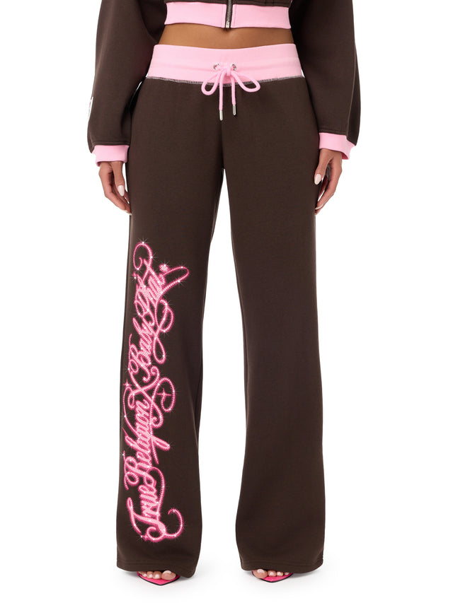 Baby Phat X True Religion Crystal Low Rise Sweatpant