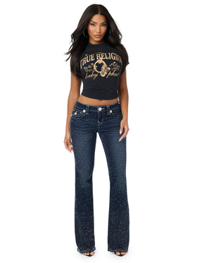 Baby Phat X True Religion Allover Crystal Baby Tee