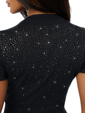 Baby Phat X True Religion Allover Crystal Baby Tee