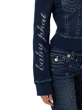 Baby Phat X True Religion Crystal Shrunken Jacket