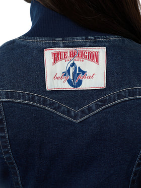 Baby Phat X True Religion Crystal Shrunken Jacket