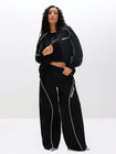 Wide Leg Nylon Trackpants