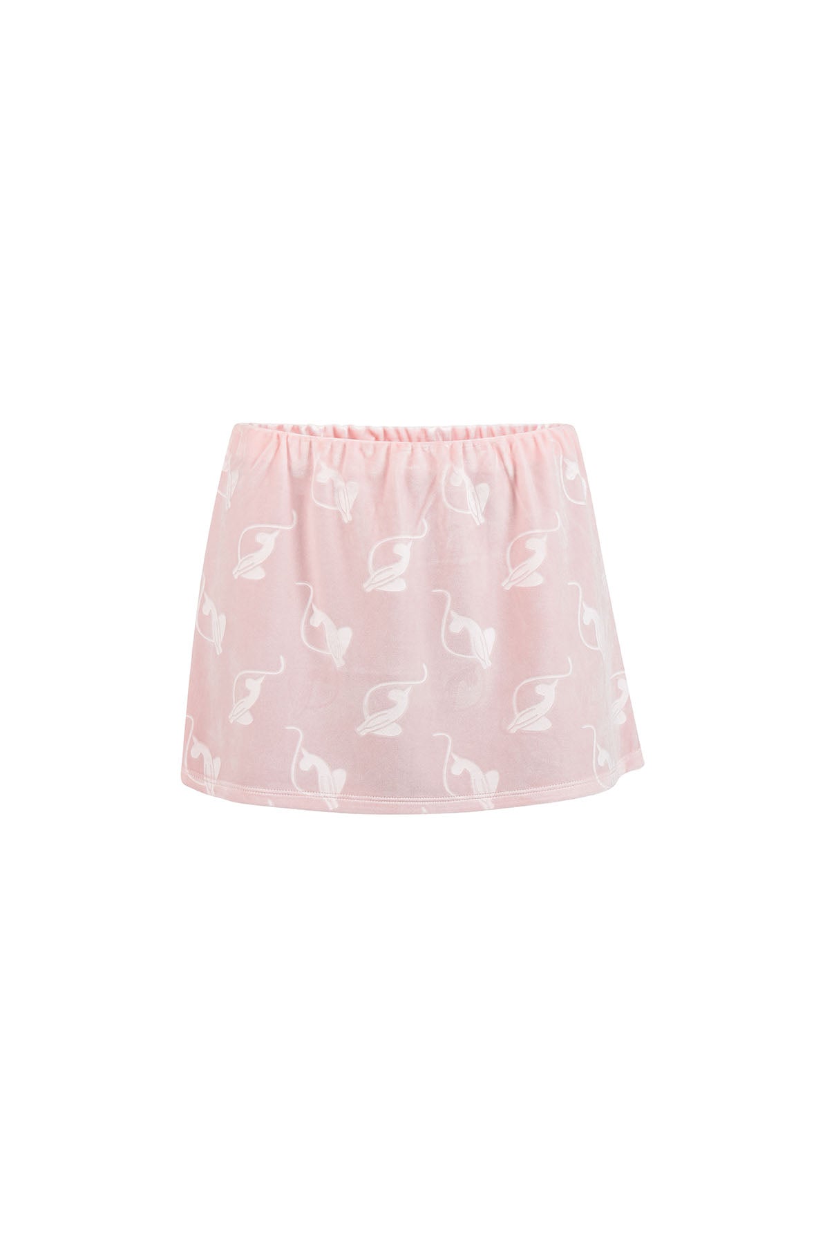 Aubrey Velour Mini Skirt