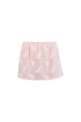 Aubrey Velour Mini Skirt