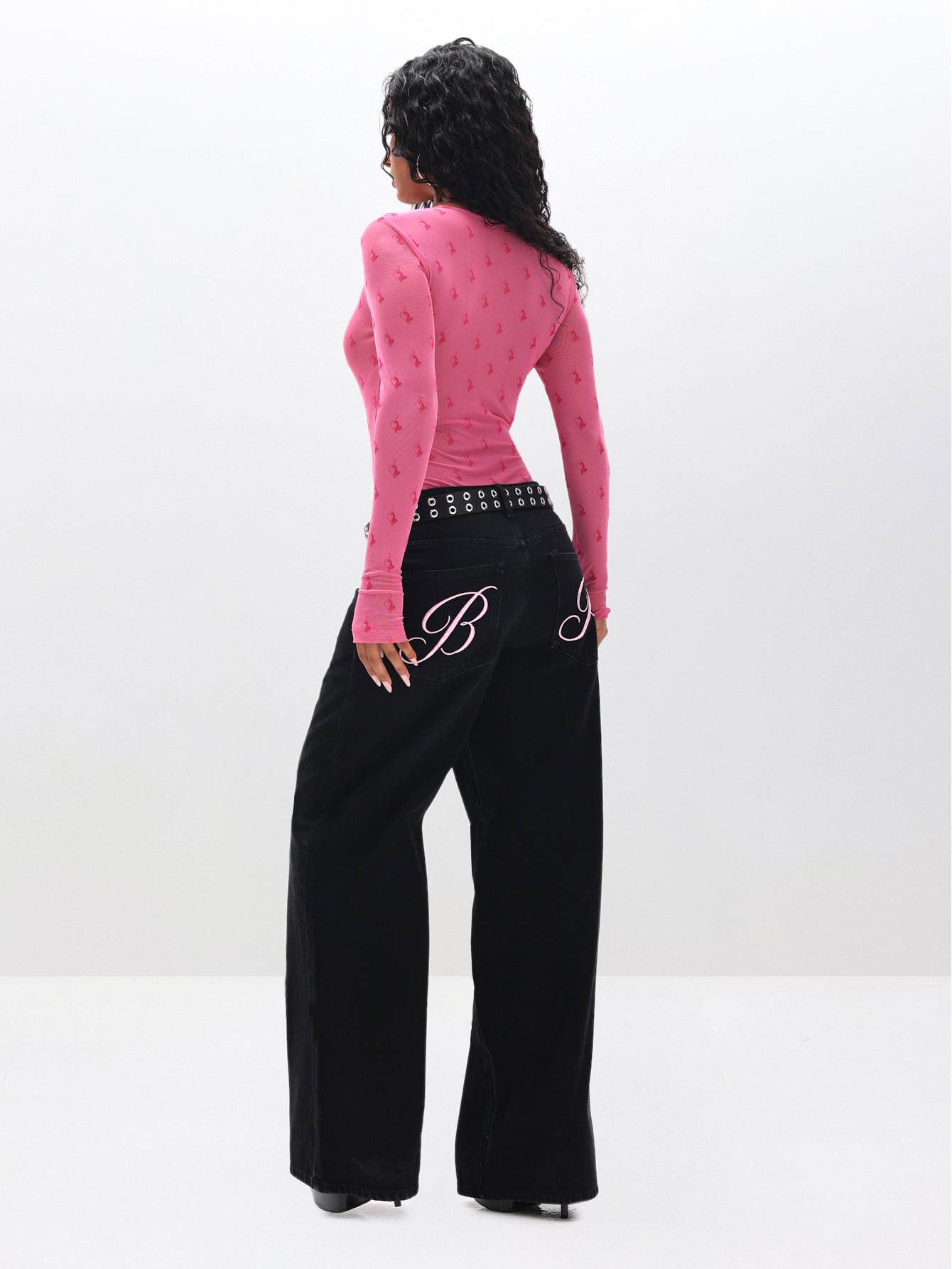 Mesh Long Sleeve Bodysuit