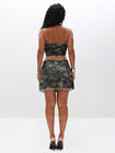 Twill Halterneck Top in Camo