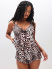 Leopard Y2K Sheer Cami Top
