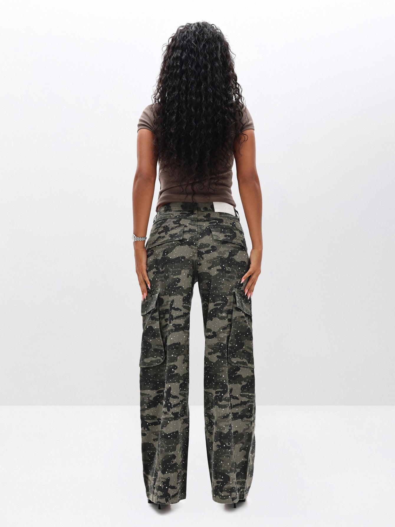 Baggy Cargo Jeans in Camo