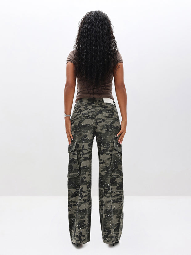 Baggy Cargo Jeans in Camo