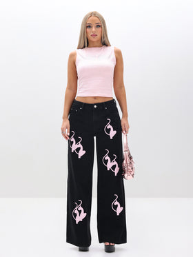 Rhinestone Graphic Tank Top