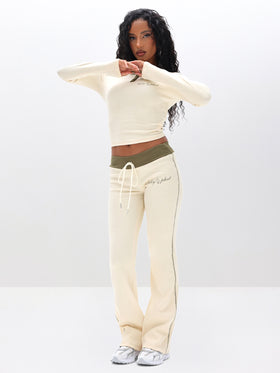 Contrast Trim Henley Top