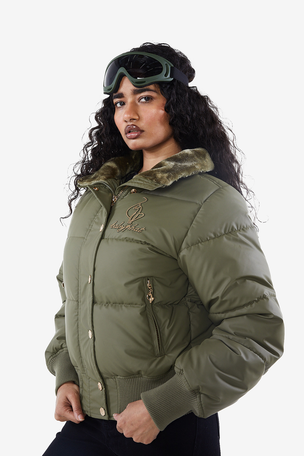 OLIVE PUFFER Baby Phat