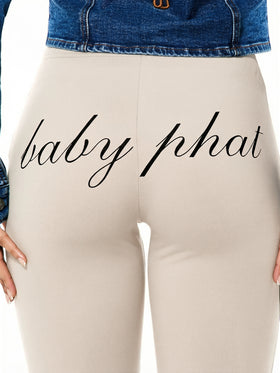 Stretch Jersey Capri with Back Print
