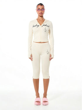 Stretch Jersey Hooded Long Sleeve Zip Up