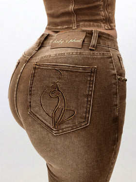 Stretch Denim Capri Jean