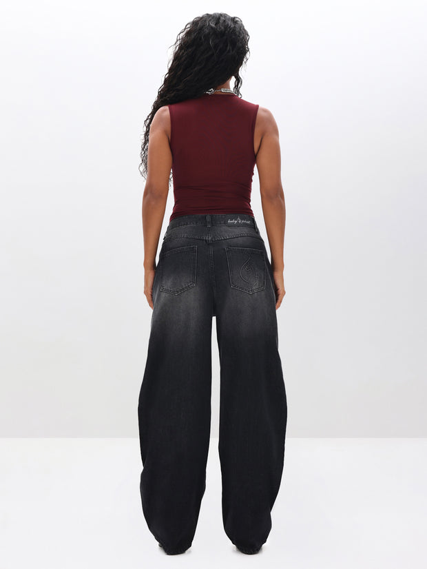 Sleeveless Sheer Mesh Top