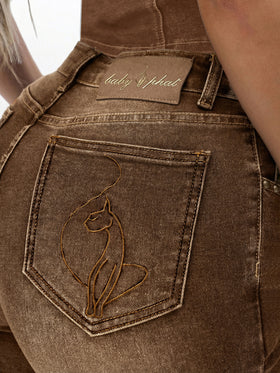 Stretch Denim Capri Jean