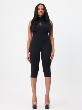 Halter Jumpsuit With Open Back