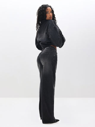 Barrel Jeans with Panelling