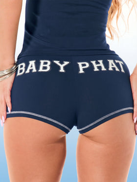 Baby Phat Rhinestone Micro Short