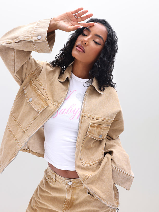 Oversized Denim Shacket